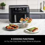 Ninja Foodi MAX Dual Zone AF400UK 9.5L Air Fryer - Black ( B Grade 43368 )
