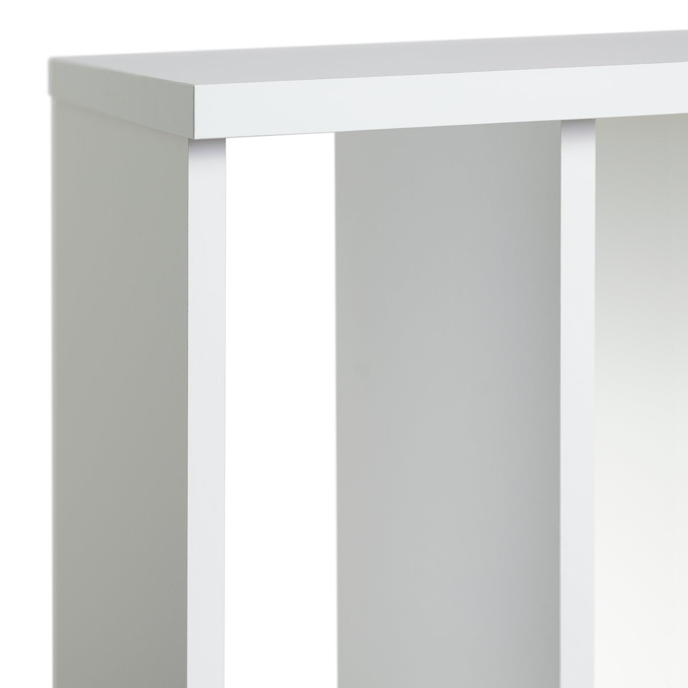 Home Jenson Narrow Bookcase - White Gloss | Slim Home Storage