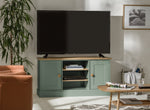 Home Winchester 2 Door TV Unit - Green | Contemporary Media Furniture
