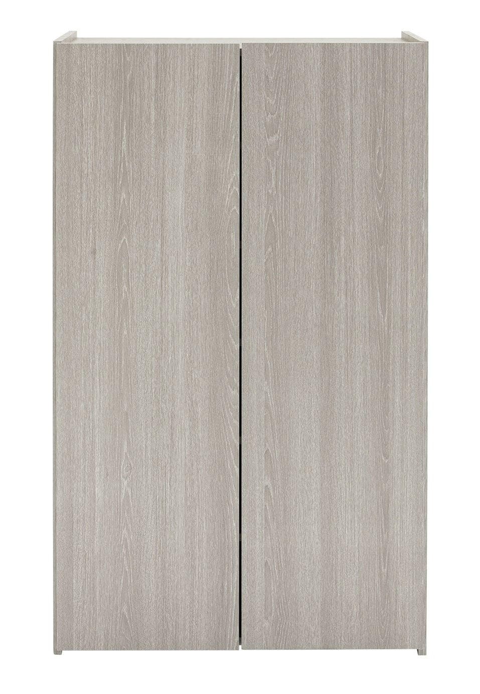 Seville 2 Door Shoe Storage Cabinet - Grey & Oak