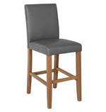 Winslow Faux Leather Bar Stool - Grey
