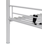 Home Mason Metal Bunk Bed Silver | Kids Bedroom Furniture Bunk Bed Frame