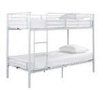 Home Mason Take Home Today Metal Bunk Bed White | Sturdy Space Saving Bed Kids
