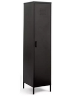 Habitat Stevie Tall 1 Door 4 Shelves Locker - Black