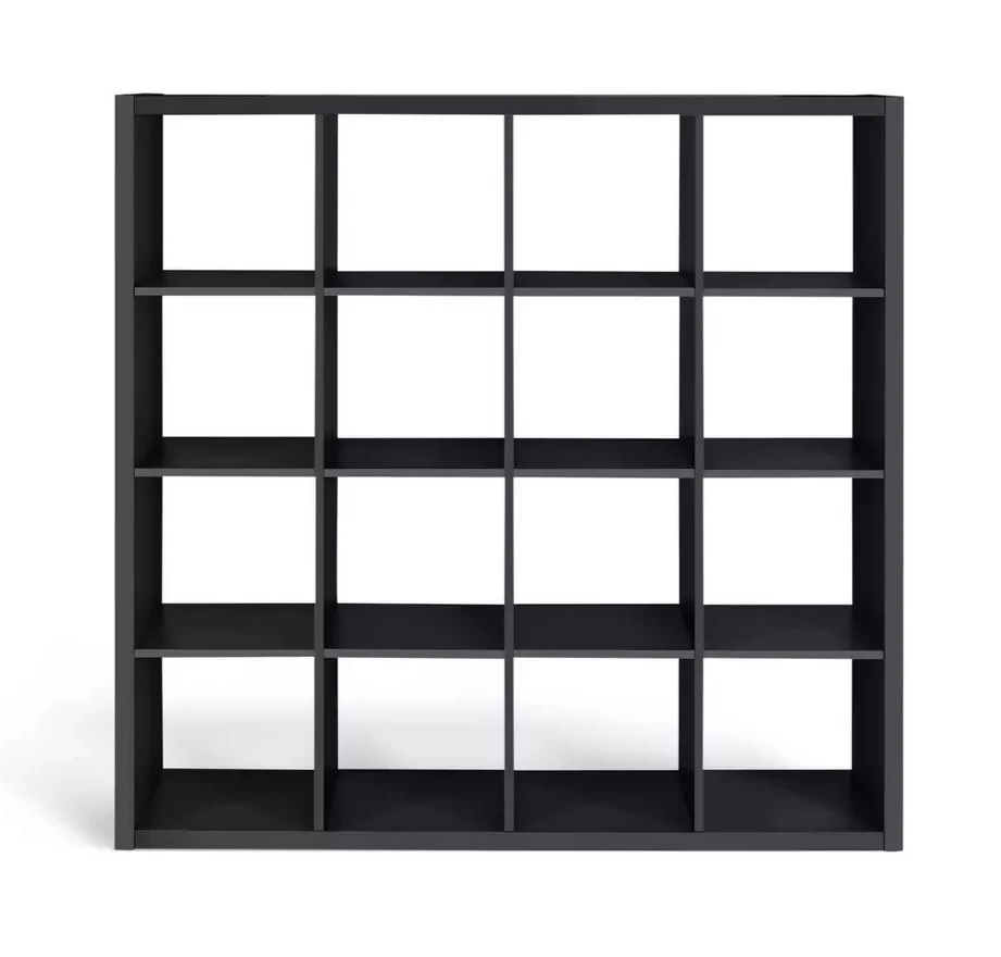 Squares Plus 16 Cube Storage Unit - Black | Contemporary Home Display