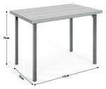 Zayn Wood Effect 4 Seater Dining Table - Natural | Kitchen (Table ONLY)