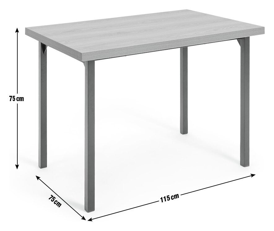 Zayn Wood Effect 4 Seater Dining Table - Natural | Kitchen (Table ONLY)