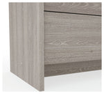Seville 2 Piece 1 Door Wardrobe Set - Grey & Oak ( B Grade )