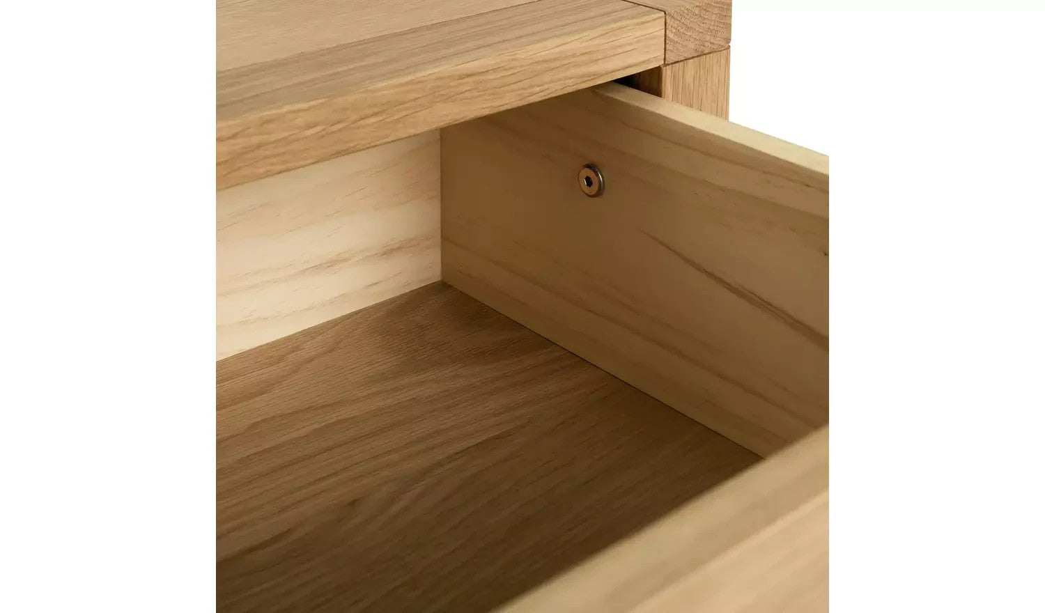 Finchley 3 Drawer Bedside Table - Oak | Practical Nighstand