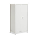 Kids Ronnie Short 2 Door Wardrobe - White