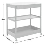 Kaylo Metal Kitchen Trolley - Black