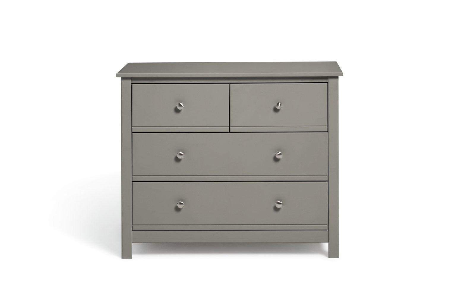 Brooklyn 4 Drawer Chest- Grey | Grey dresser