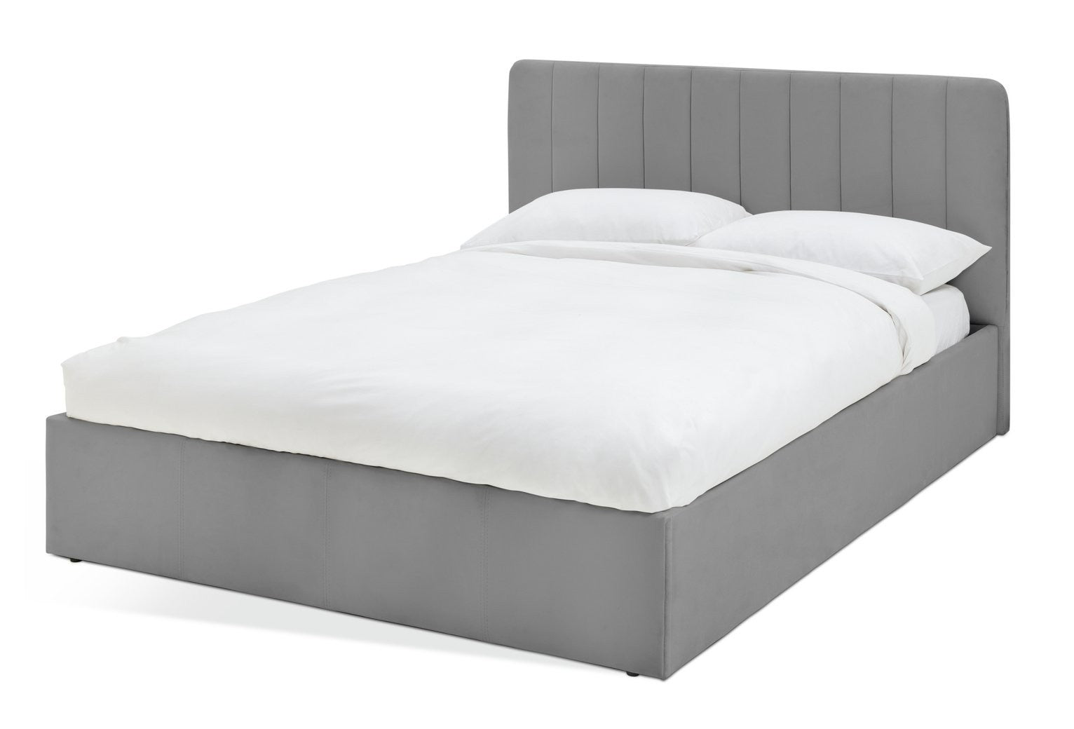 Pandora Small Double End Lift Ottoman Bed - Grey (B GRADE)