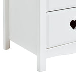 Home Kids Mia 2 Drawer Bedside Table - White | Kids’ Room Furniture Storage