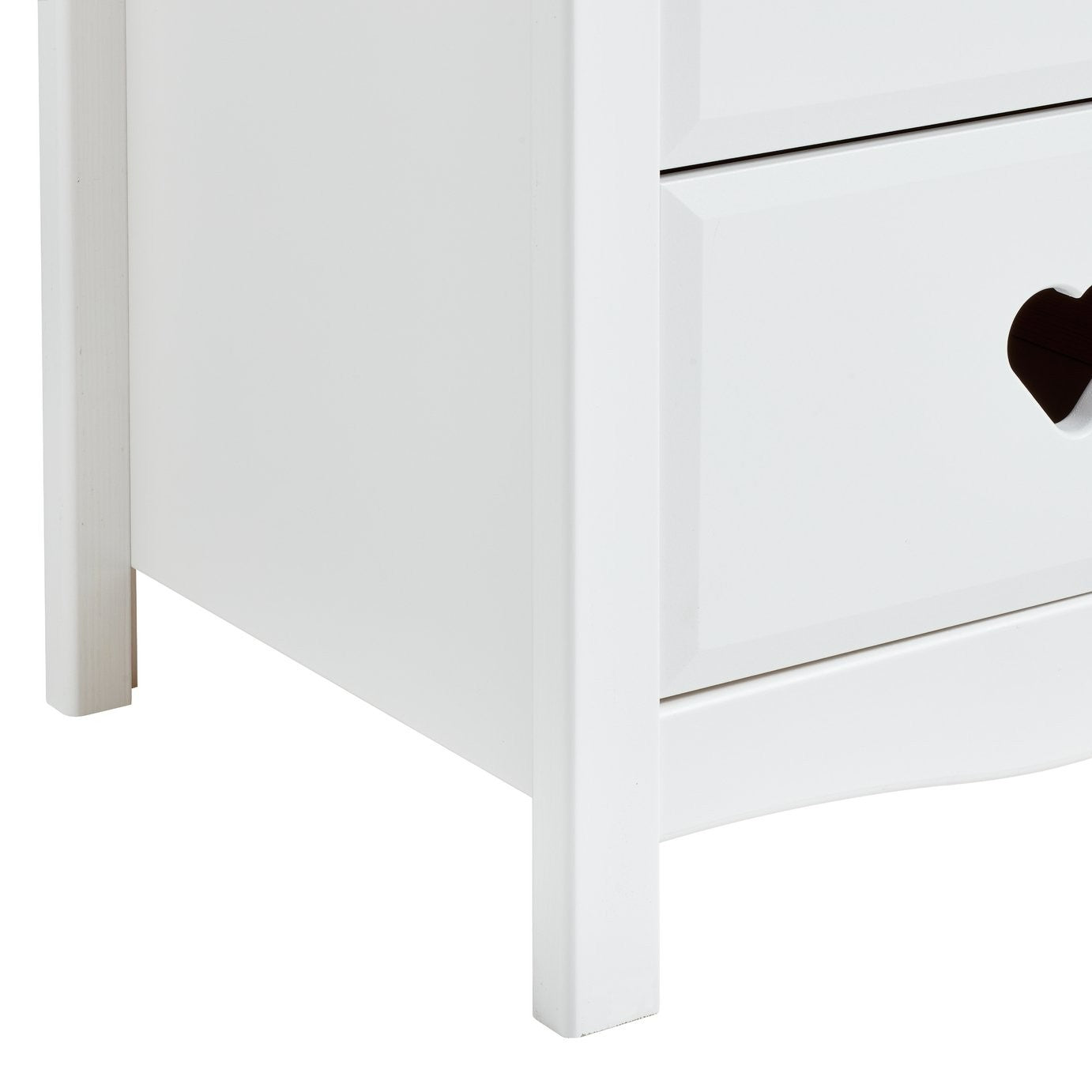 Home Kids Mia 2 Drawer Bedside Table - White | Kids’ Room Furniture Storage