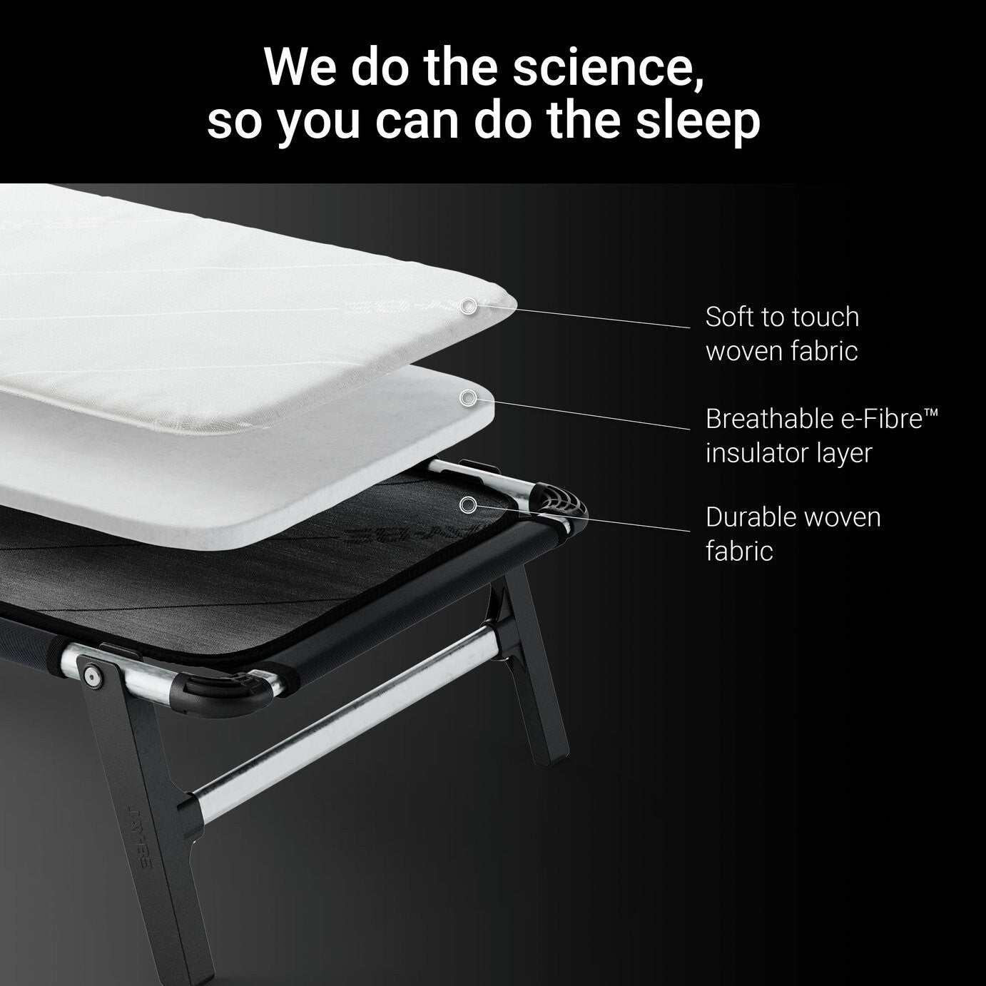 Jay-Be Lite Folding Bed with Mattress - Single