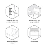 SnuzPod 4 Bedside Crib - Natural