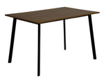 Railo Walnut Dining Table & 2 Walnut Benches | Wooden Dining Room Furniture Set