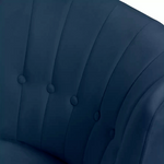 Habitat Alexis Velvet Cocktail Chair - Navy