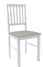 Home Kendal Solid Wood Dining Table & 4 White Chairs | Dining Set for Kitchen