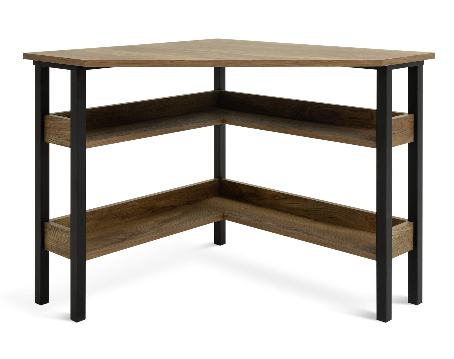 Habitat Nomad Corner Office Desk - Oak ( B Grade 45200 )
