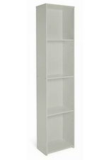 Malibu Narrow Wood Effect Bookcase - Grey