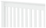 Home Aspley Double Wooden Bed Frame - White | Sturdy Sleeping Support