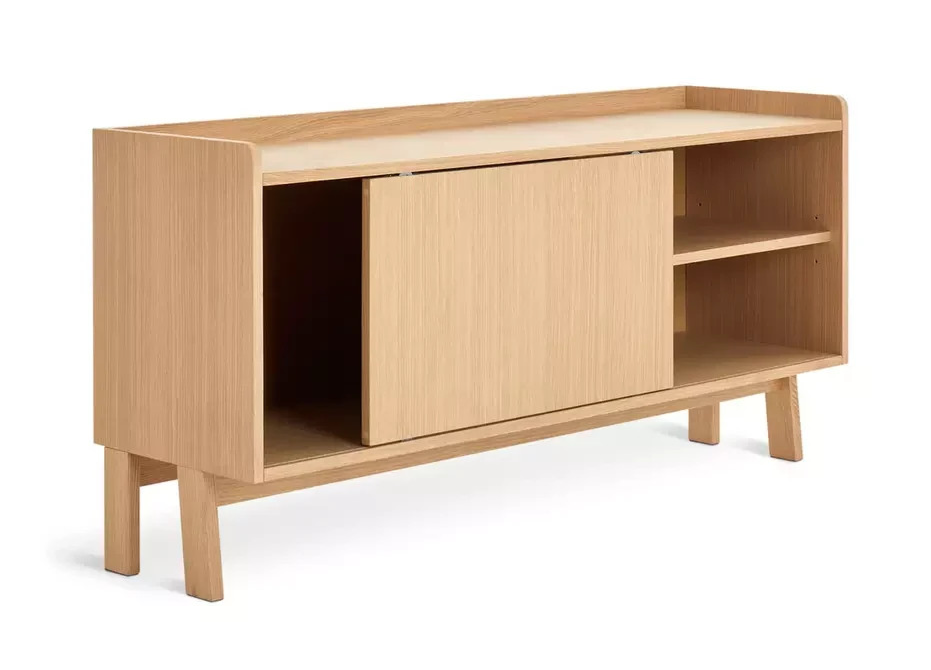 Jessie 1 Door TV Unit Natural | Wooden Living Room TV Stand Cabinet Furniture
