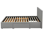 Lavendon 4 Drawer Kingsize Bed Frame - Grey (B Grade 1062)