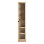 Home Carla 1 Door Display Cabinet - Oak | Style and storage to any room