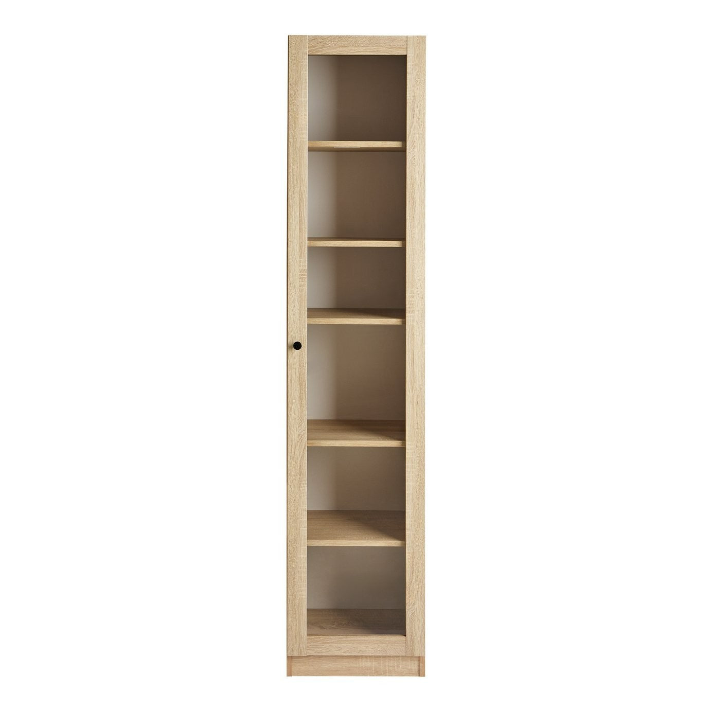 Home Carla 1 Door Display Cabinet - Oak | Style and storage to any room