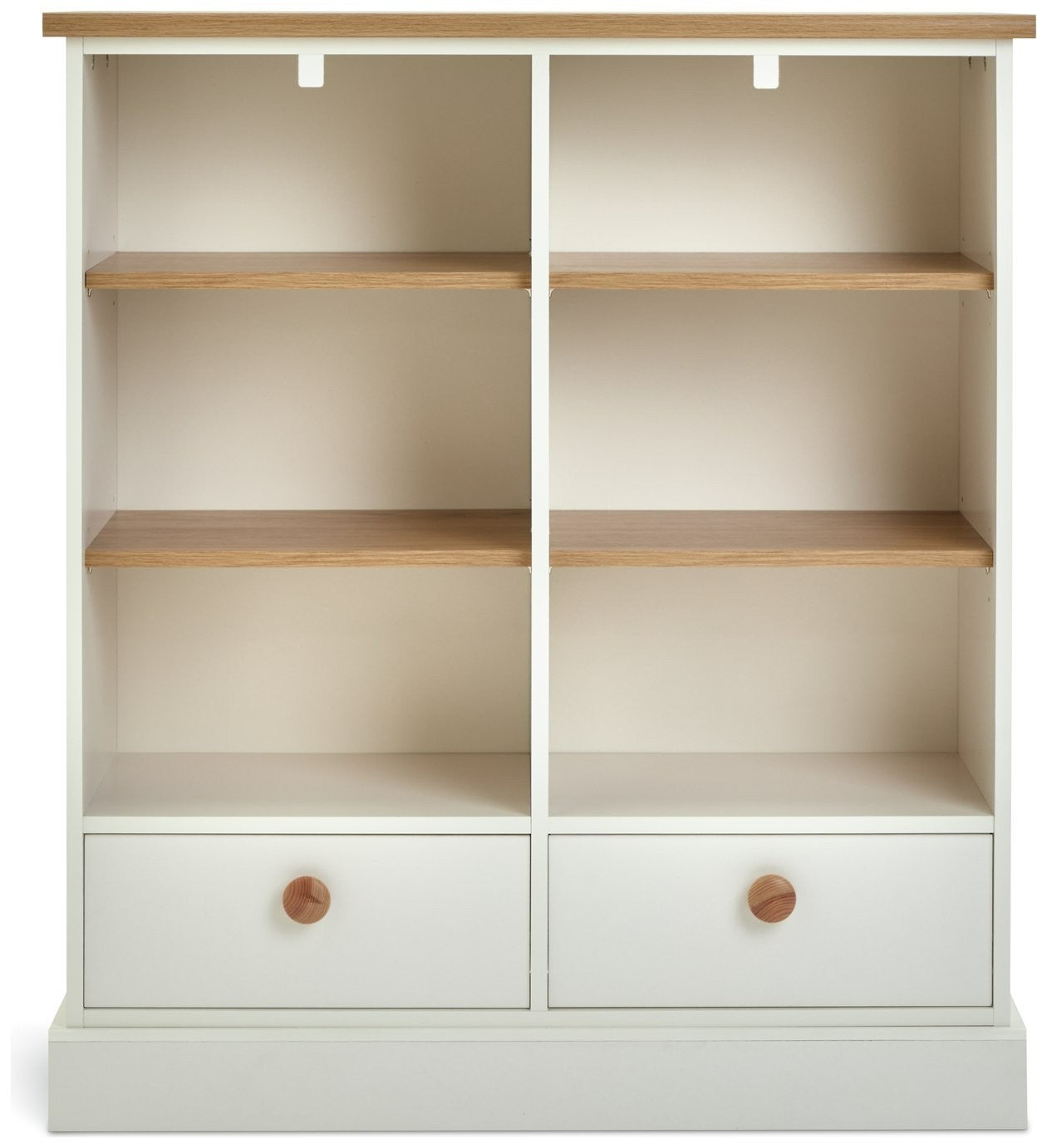 Home Winchester 2 Drawer Shelving Unit - Cream | Multi-purpose shelving unit