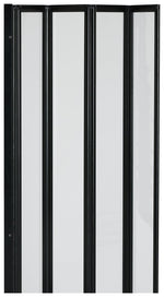 Home 3mm 4 Fold bath Screen - Black