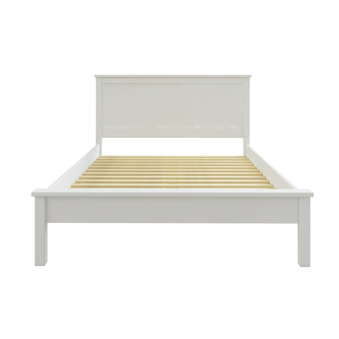 Brooklyn Small Double Wooden Bed Frame - White | Small double bed for small room