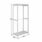 Habitat Flicka Open Double Rail Wardrobe - Pine | Storage Cabinet Bedroom Closet