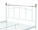 Yani Double Metal Bed Frame - White