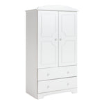 Home Nordic 2 Door 2 Drawer Wardrobe - White | Scandinavian Interior Style