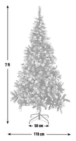 7ft Pre lit Blue Oscar With Pine Cone Christmas Tree