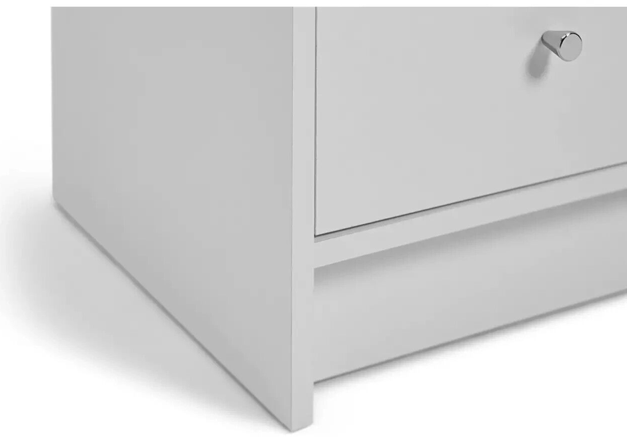 Malibu Modern 7 Drawer White Chest Of Drawers Storage Cabinet - For Bedroom