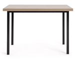 Habitat Zayn Wood Effect Dining Table & 2 Natural Benches