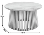 Habitat Jericho Round Coffee Table Black | Modern Design Living ( B Grade )