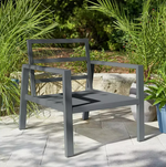 Sitges 4 Seater Aluminium Garden Sofa Set - Grey