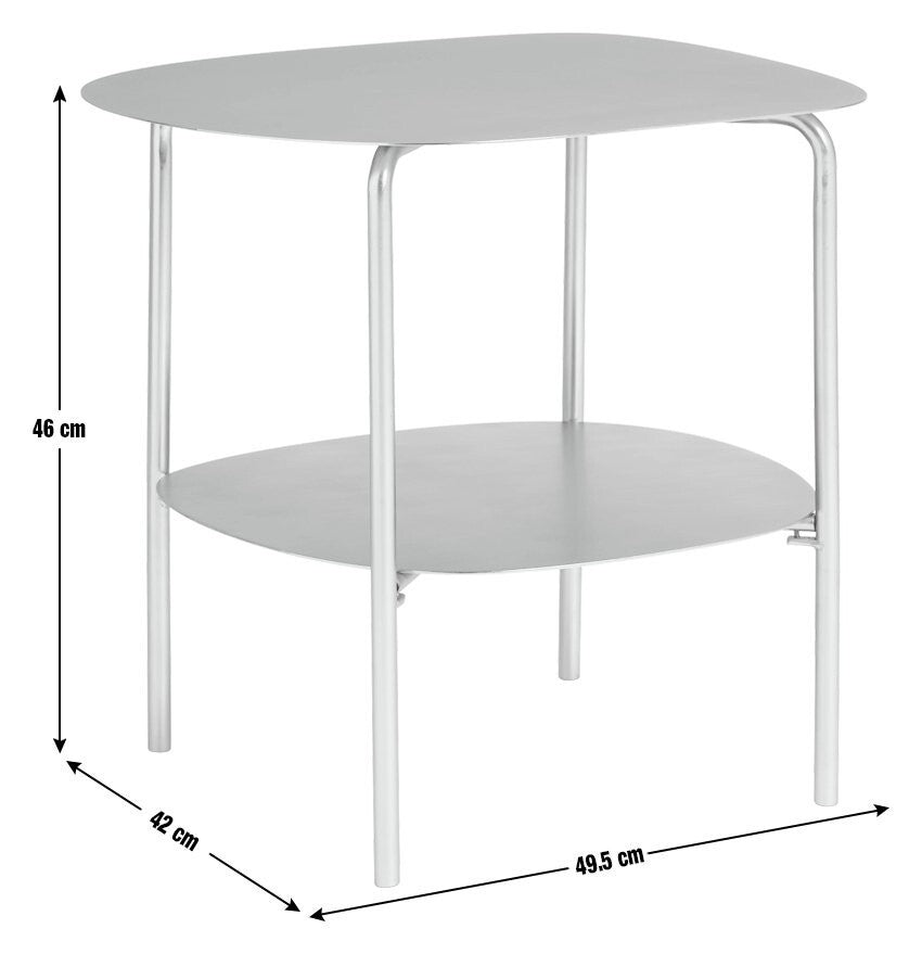 Whiston Side Table - Silver