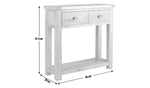 Home Kent 2 Drawer Oak Console Table - Natural | Warm Wooden Appeal