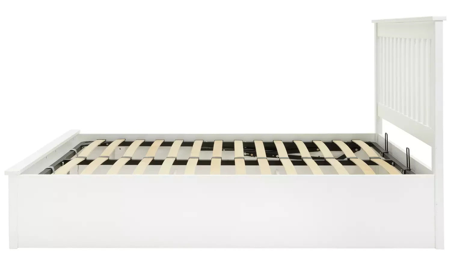 Aspley Small Double Wooden Ottoman - White (B Grade)