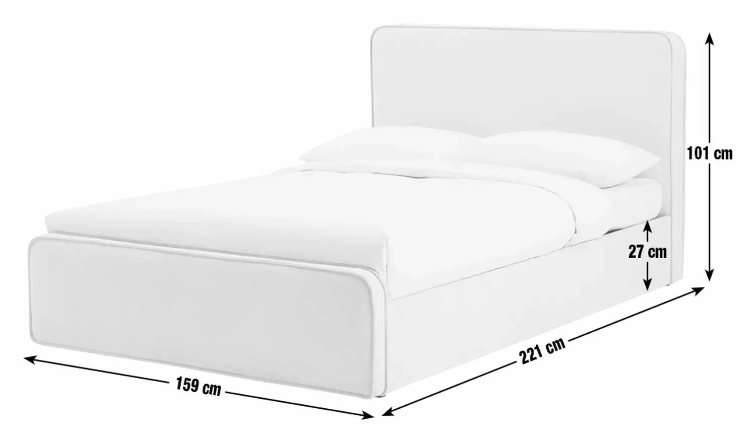 Ruxley Kingsize End Drawer Storage Bed - Grey | Stylish Sleep Space
