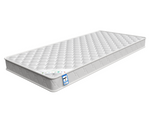 Skylar Single Bed Frame - White with Memory Foam Mattress | Modern Bedroom Set