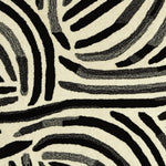 Skandi Brush Marks Black & White Cut Pile Rug