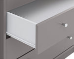 Home Malibu 2 Door 3 Drawer Mirror Wardrobe - Grey | mirrored wardrobe