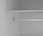 Home Malibu 3 Door 4 Drawer Mirror Wardrobe - Grey | Modern Bedroom Storage